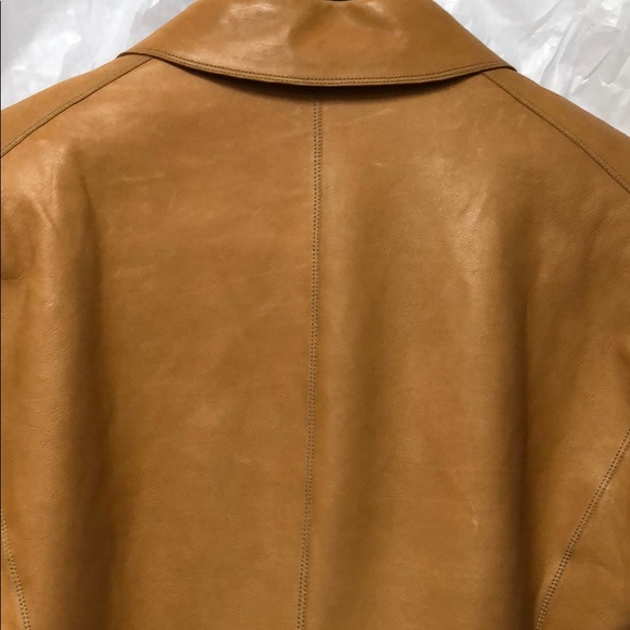 Hermes Tan Leather Jacket sz 44 Fr / 12 US NWT - Picture 3 of 16
